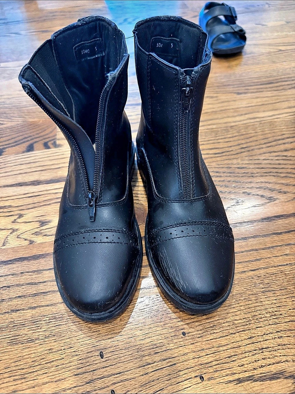 TuffRider Children's Starter Front Zip Paddock Boots Black US 5